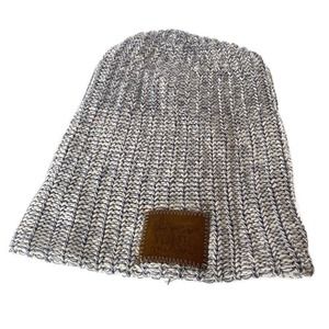 Love Your Melon Beanie Hat Adult Size Small/Medium Gray Blue Cream Made in USA